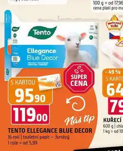 Terno Tento ellegance blue decor toaletní papír nabídka
