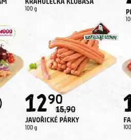 Terno Javořické párky nabídka