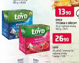 Terno Loyd čaj nabídka