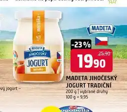 Terno Madeta jihočeský jogurt tradiční nabídka