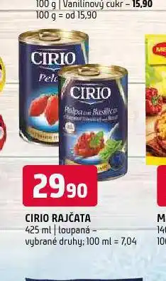 Terno Cirio rajčata nabídka