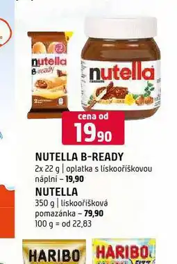Terno Nutella lískooříšková pomazánka nabídka