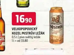 Terno Velkopopovický kozel mistrův ležák nabídka