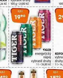 Terno Tiger energetický nápoj nabídka