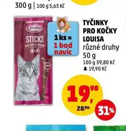 Penny Market Louisa tyčinky pro kočky nabídka