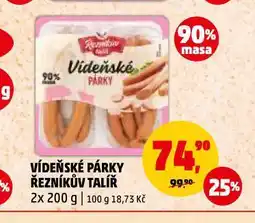 Penny Market Vídeňské párky nabídka