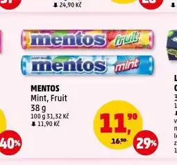 Penny Market Mentos nabídka