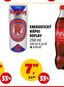 Penny Market Replay energetický nápoj nabídka