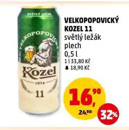 Penny Market Pivo velkopopovický kozel nabídka