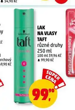 Penny Market Lak na vlasy taft nabídka