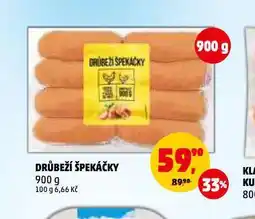 Penny Market Drůbeží špekáčky nabídka