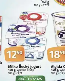 Coop Milko řecký jogurt nabídka
