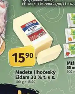Coop Madeta jihočeský eidam 30% nabídka