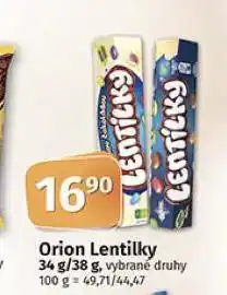 Coop Orion lentilky nabídka