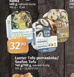 Coop Lunter tofu pomazánka nabídka