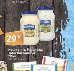 Coop Hellmann´s tatarská omáčka, majonéza nabídka
