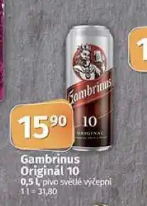 Coop Pivo gambrinus originál nabídka