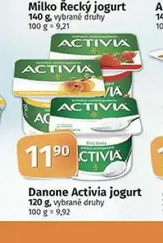 Coop Danone activia jogurt nabídka