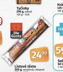 Coop Listové těsto nabídka