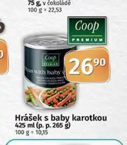 Coop Hrášek s baby karotkou nabídka
