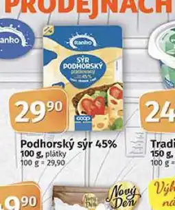 Coop Podhorský sýr 45% nabídka