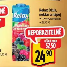 Albert Relax džus, nektar a nápoj nabídka
