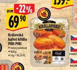 Albert Královská kuřecí křídla piri-piri nabídka