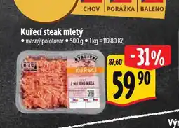 Albert Kuřecí steak mletý nabídka