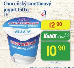 Kubík potraviny CHOCEŇSKÝ Smetanový jogurt nabídka
