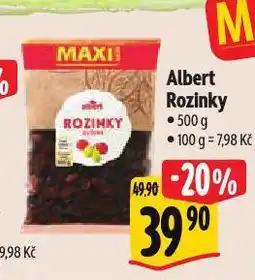 Albert Rozinky nabídka