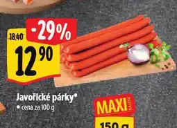 Albert Javořické párky nabídka