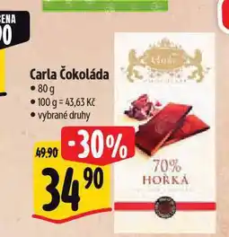 Albert Carla čokoláda nabídka