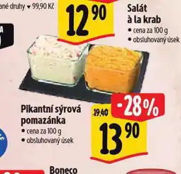Albert Pikantní sýrová pomazánka nabídka