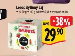 Albert Leros bylinný čaj nabídka