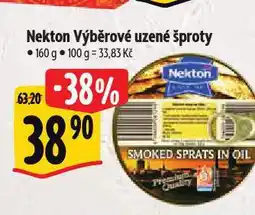 Albert Nekton výběrové šproty uzené v oleji nabídka
