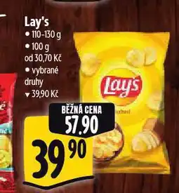 Albert Lay's chipsy nabídka