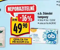 Albert O.b. tampony nabídka