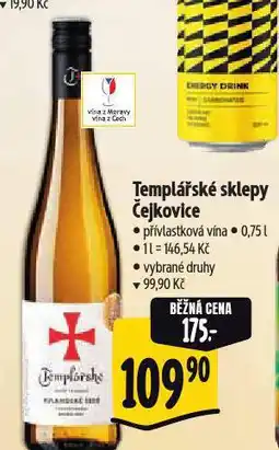 Albert Templářské sklepy čejkovice nabídka