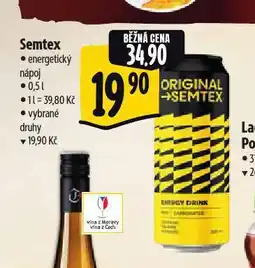 Albert Semtex energy drink nabídka
