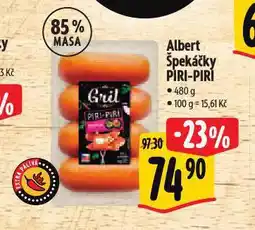 Albert Špekáčky piri-piri nabídka