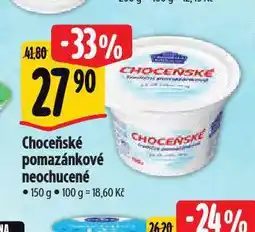 Albert Choceňské tradiční pomazánkové nabídka