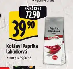 Albert Kotányi paprika lahůdková nabídka