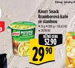 Albert Knorr snack bramborová kaše se slaninou nabídka