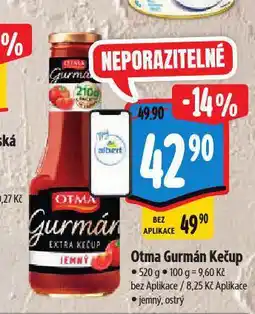 Albert Otma gurmán kečup nabídka