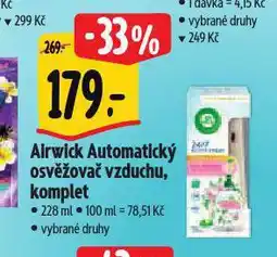 Albert Airwick automatický osvěžovač vzduchu nabídka