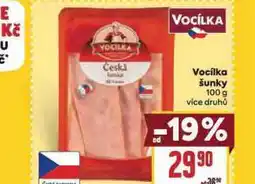 Billa Vocílkova šunka nabídka