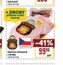 Billa Kachna chlazená s droby nabídka