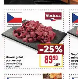 Billa Hovězí guláš porcovaný nabídka