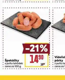 Billa Špekáčky nabídka
