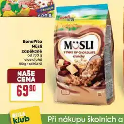 Billa Bonavita müsli zapékané nabídka